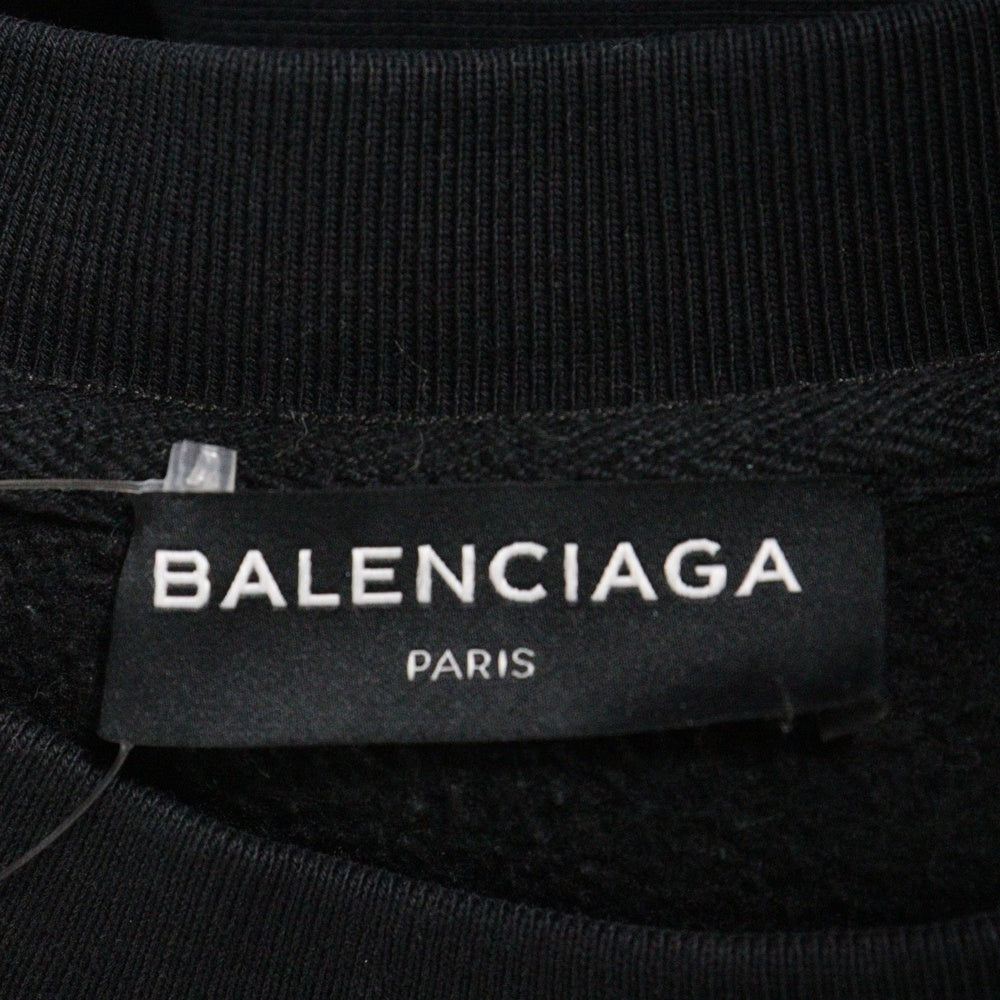 BALENCIAGA(バレンシアガ) 18SS London Sweatshirt クルーネックスウェットトレーナー ブラック 508122 TYK72