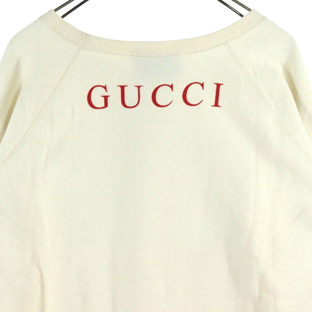 GUCCI(グッチ) Sweatshirt 井出ちかえ スパンコール装飾 クルーネックスウェットトレーナー レッド 539088 X916B