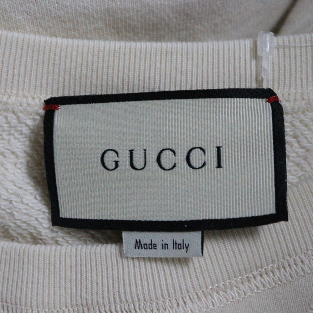 GUCCI(グッチ) Sweatshirt 井出ちかえ スパンコール装飾 クルーネックスウェットトレーナー レッド 539088 X916B