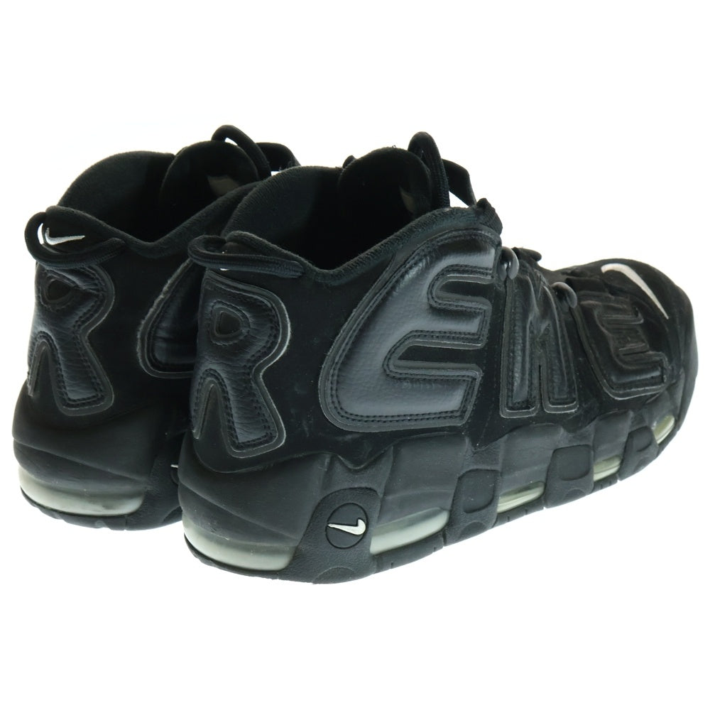 NIKE(ナイキ) ×SUPREME AIR MORE UPTEMPO シュプリーム エアモアアップテンポ モアテン ハイカットスニーカー US9/27cm 902290-001 ブラック