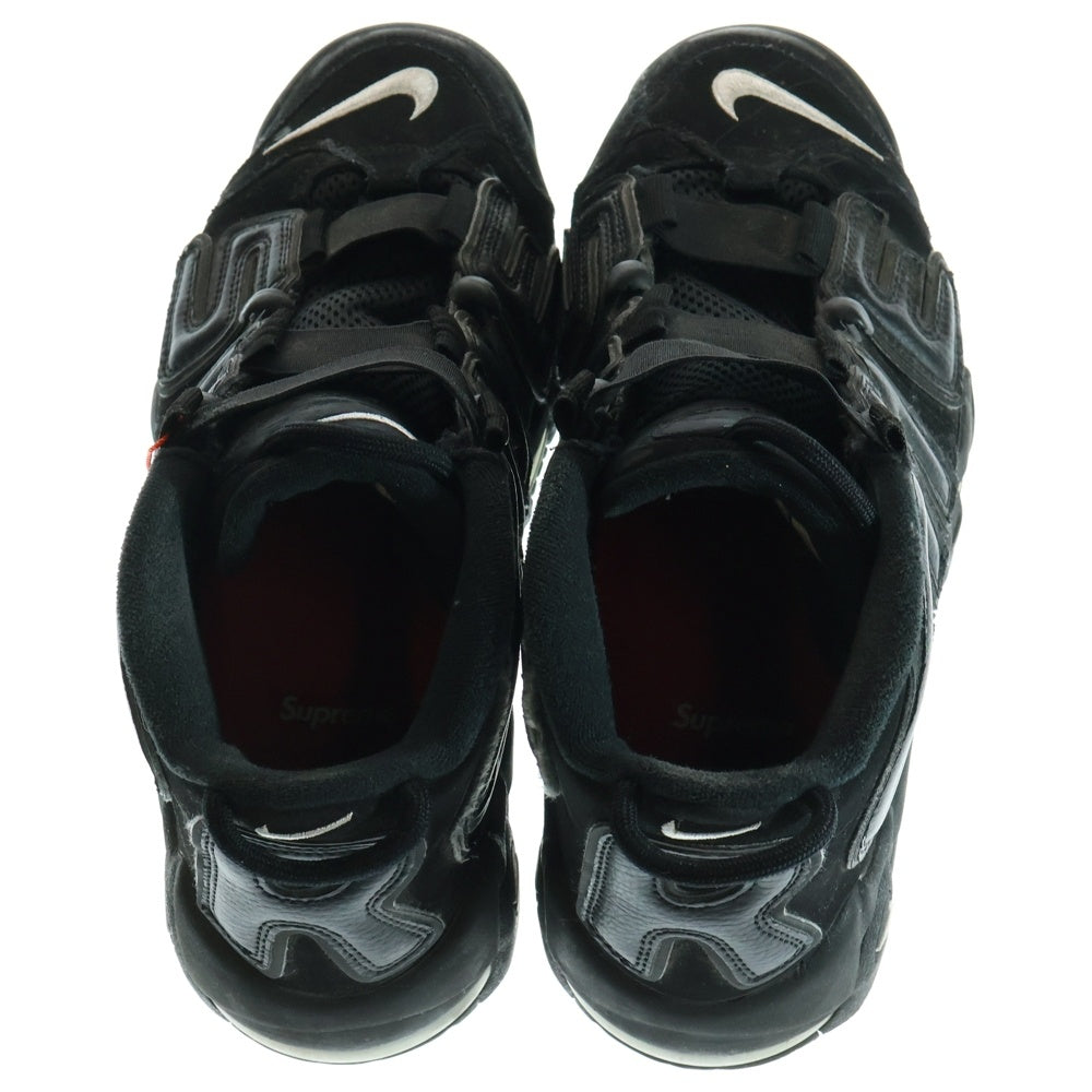 NIKE(ナイキ) ×SUPREME AIR MORE UPTEMPO シュプリーム エアモアアップテンポ モアテン ハイカットスニーカー US9/27cm 902290-001 ブラック