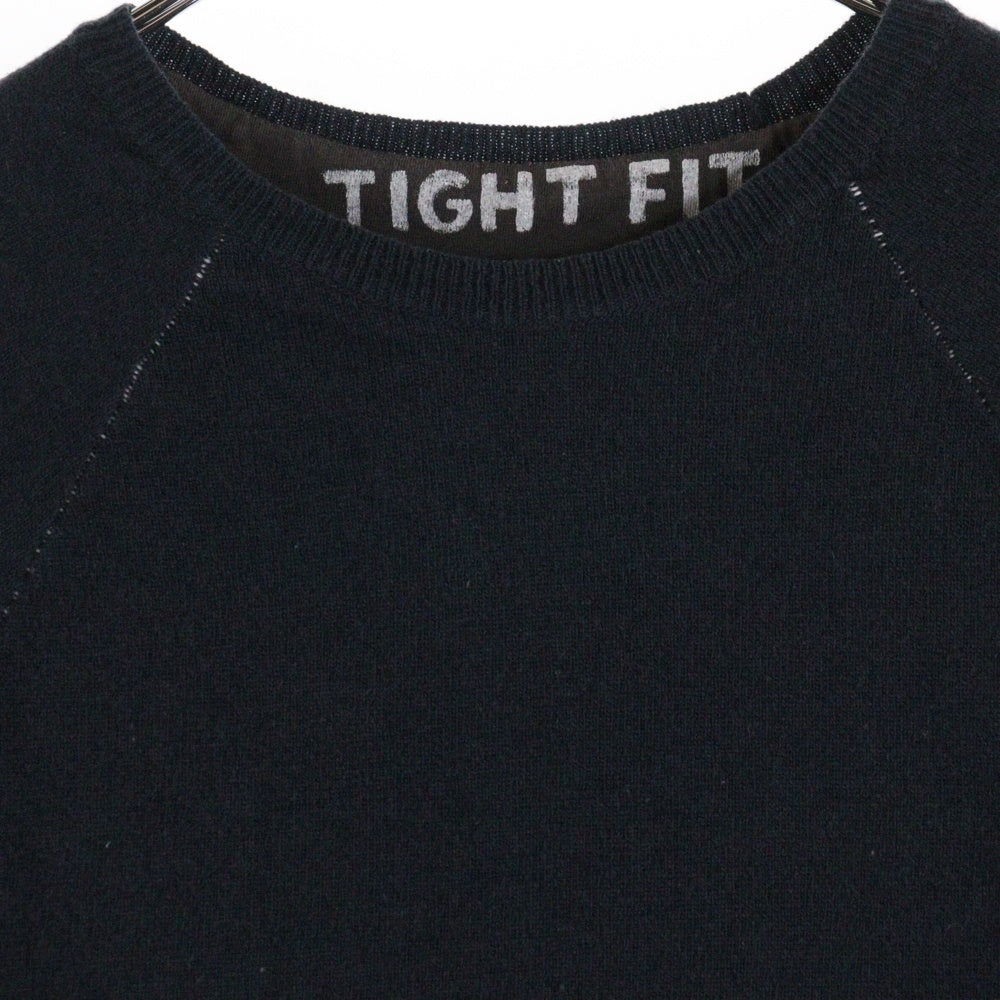 Maison Margiela 6(メゾンマルジェラ) 01AW TIGHT FIT Knit タイトフィットニット ここのえ期 レディースラグランニットセーター 3761300 ネイビー