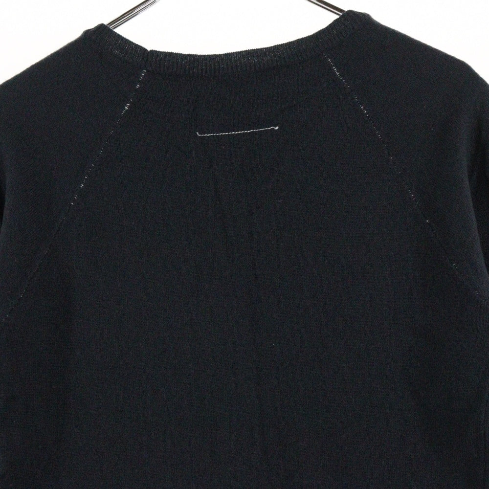 Maison Margiela 6(メゾンマルジェラ) 01AW TIGHT FIT Knit タイトフィットニット ここのえ期 レディースラグランニットセーター 3761300 ネイビー