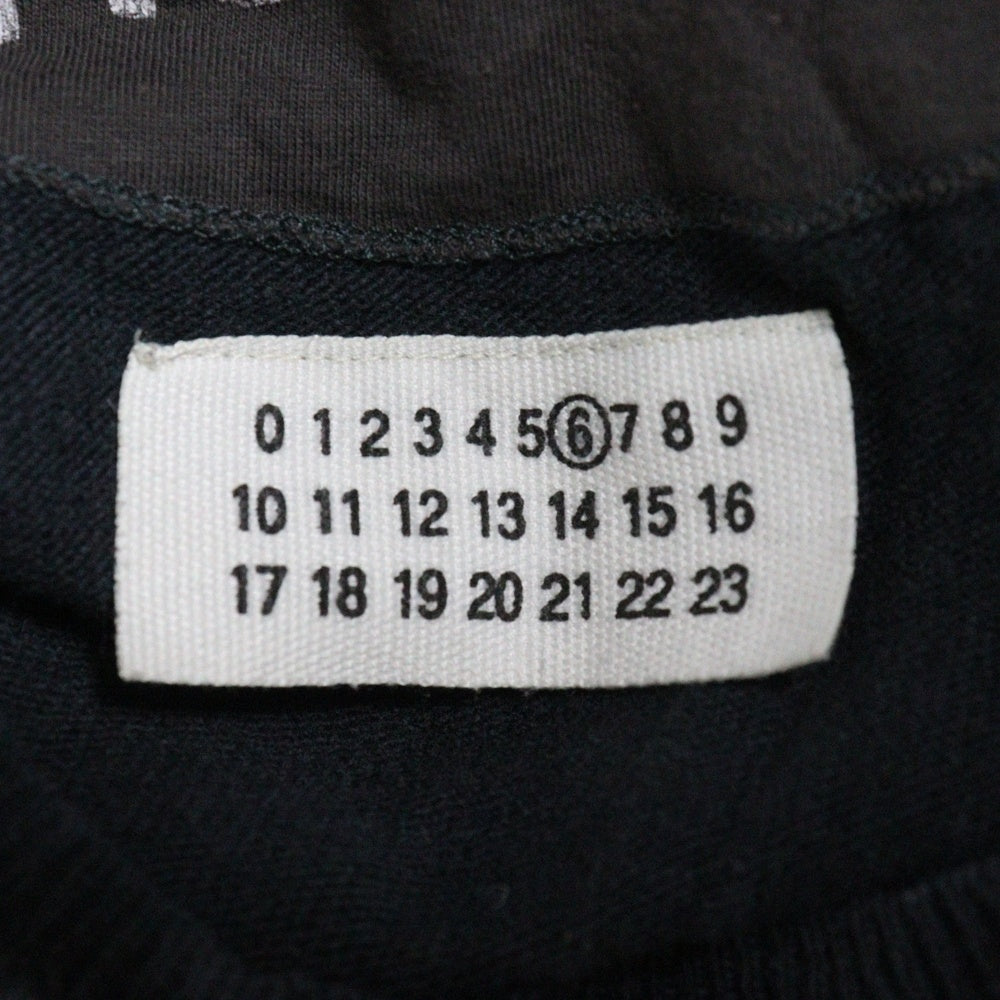 Maison Margiela 6(メゾンマルジェラ) 01AW TIGHT FIT Knit タイトフィットニット ここのえ期 レディースラグランニットセーター 3761300 ネイビー