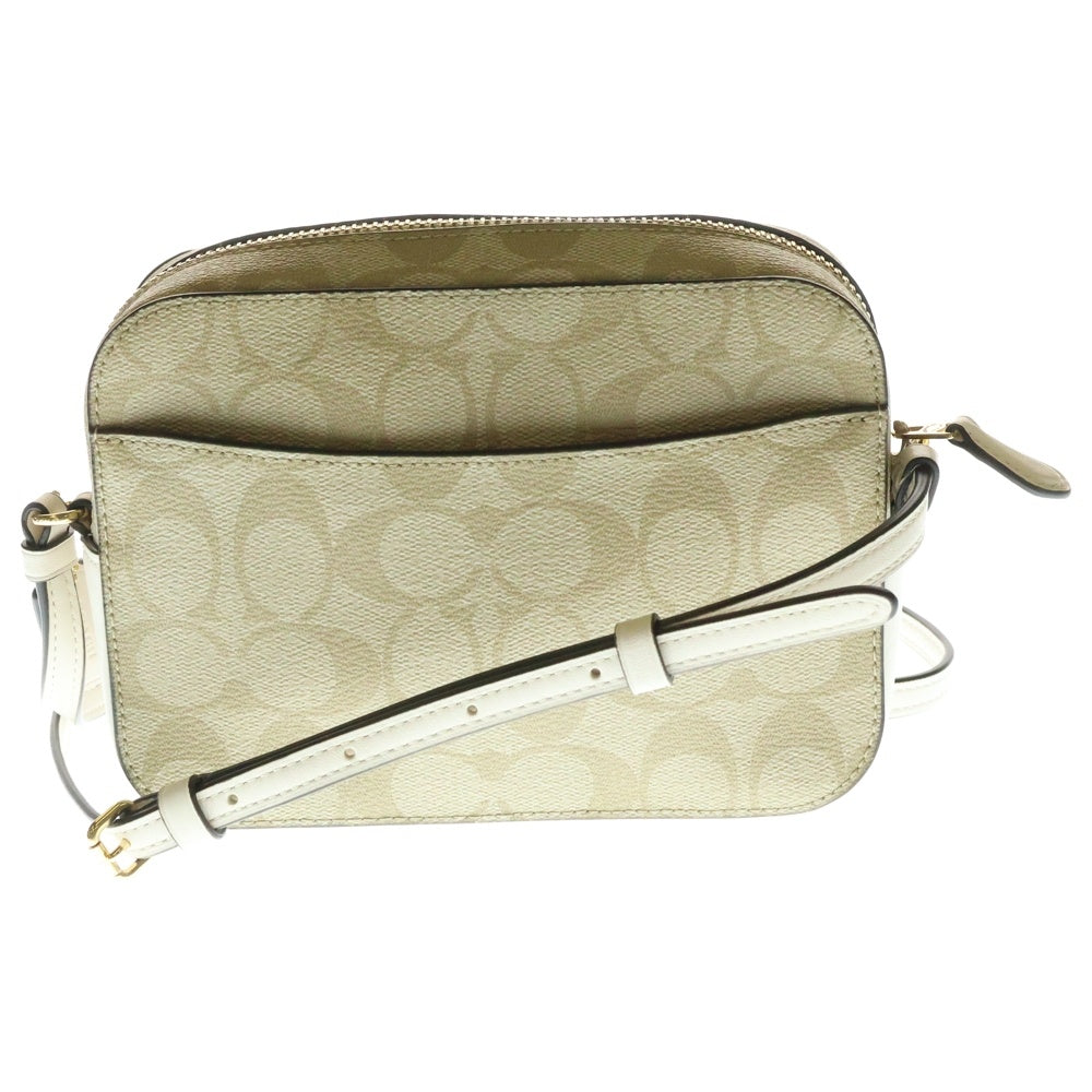 COACH(コーチ) CAMERA BAG シグネチャー キャンバス カメラバッグ ショルダーバッグ PVC ベージュ