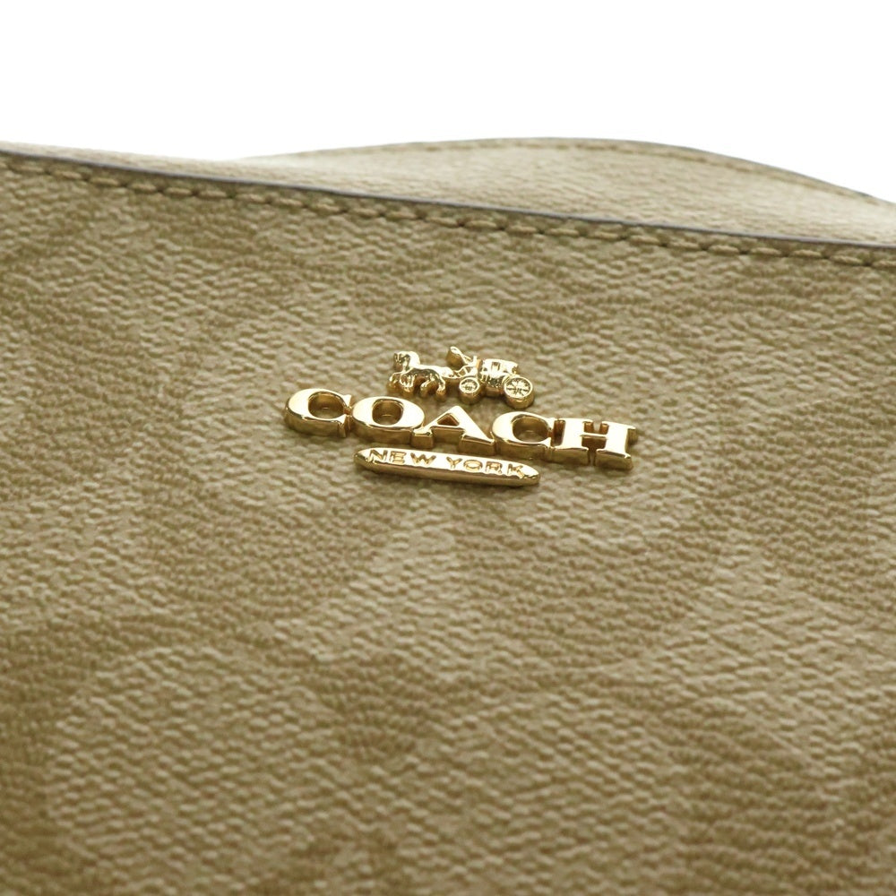 COACH(コーチ) CAMERA BAG シグネチャー キャンバス カメラバッグ ショルダーバッグ PVC ベージュ
