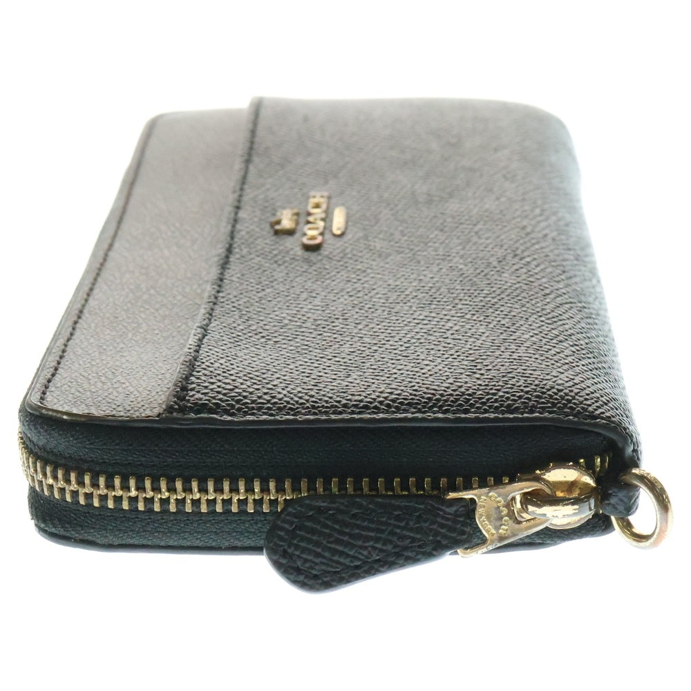 COACH(コーチ) シグネチャー ラウンドファスナー ウォレット 長財布 ブラック