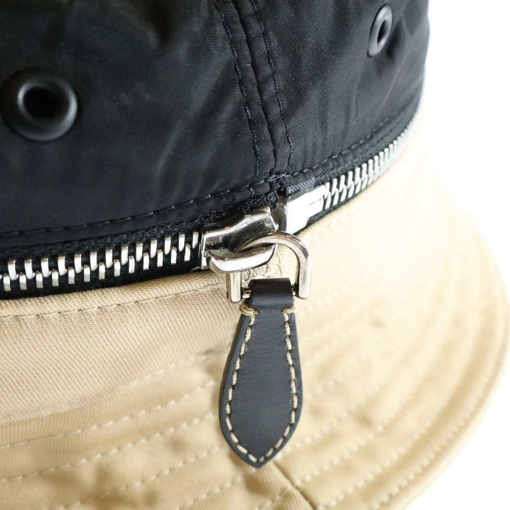 BURBERRY(バーバリー) BUCKET HAT バケットハット 帽子 ブラック/ベージュ 8038090