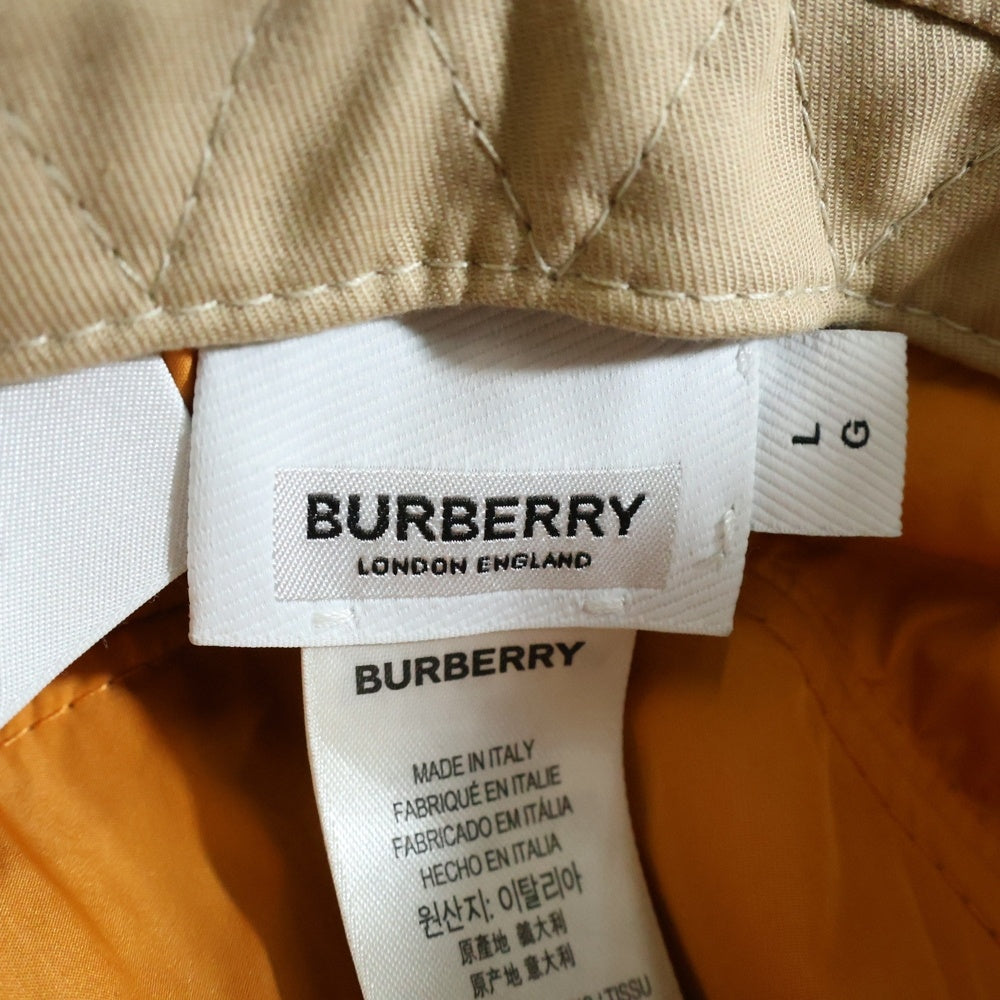 BURBERRY(バーバリー) BUCKET HAT バケットハット 帽子 ブラック/ベージュ 8038090