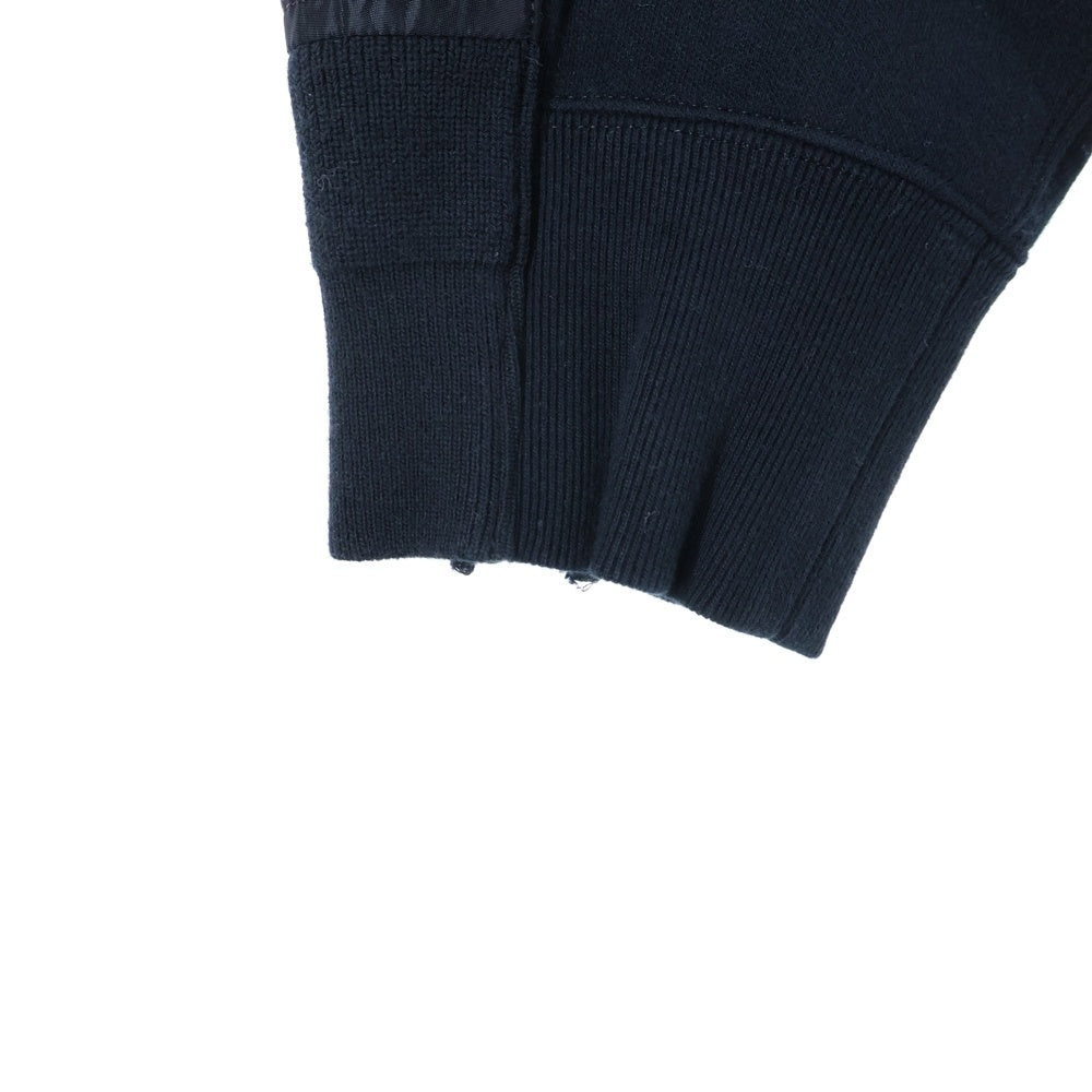 Sacai(サカイ) 24AW Sponge Sweat Pullover スポンジスウェットプルオーバー ナイロン切替スウェットトレーナー 24-03567M ブラック