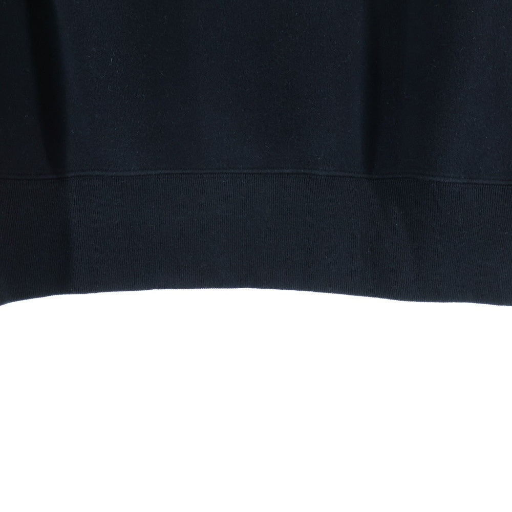 Sacai(サカイ) 24AW Sponge Sweat Pullover スポンジスウェットプルオーバー ナイロン切替スウェットトレーナー 24-03567M ブラック