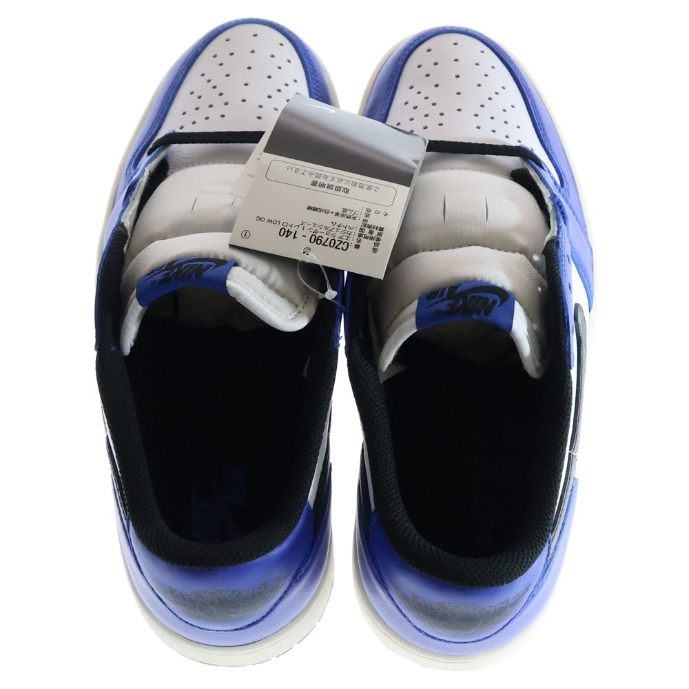 NIKE(ナイキ) AIR JORDAN1 RETRO LOW OG エアジョーダン1 ゲームロイヤル ローカットスニーカー ブラック/ホワイト/ブルー US9/27cm CZ0790-140