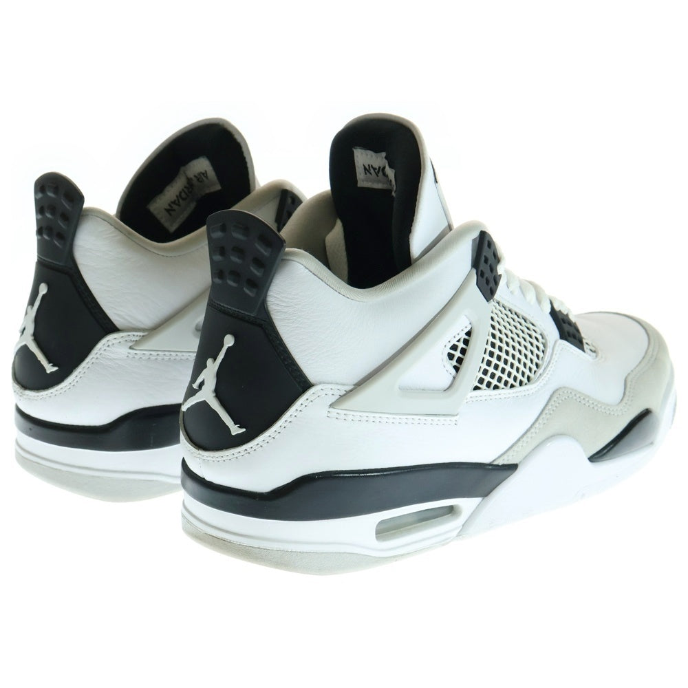 NIKE(ナイキ) AIR JORDAN4 MILITARY BLACK エアジョーダン ハイカットスニーカー ミリタリーブラック/ホワイト US9/27cm DH6927-111