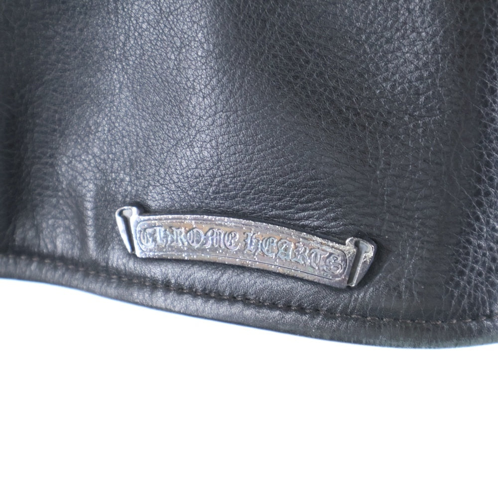 CHROME HEARTS(クロムハーツ) JJ DEAN 3STAR JJディーン 3スター ダガージップダブルライダース レザージャケット ブラック