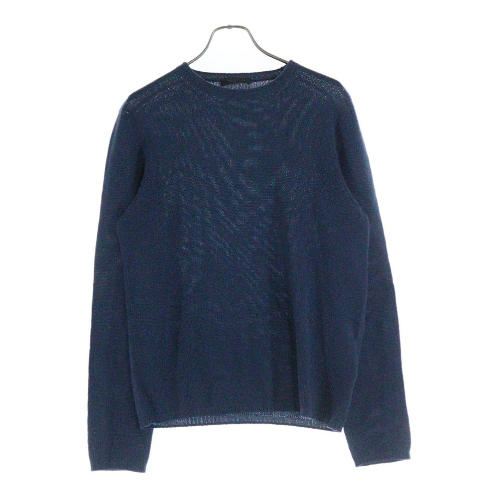 PRADA(プラダ) Crew Neck Cashmere Sweater クルーネックカシミヤセーター 長袖ニットセーター UMN864 ブルー