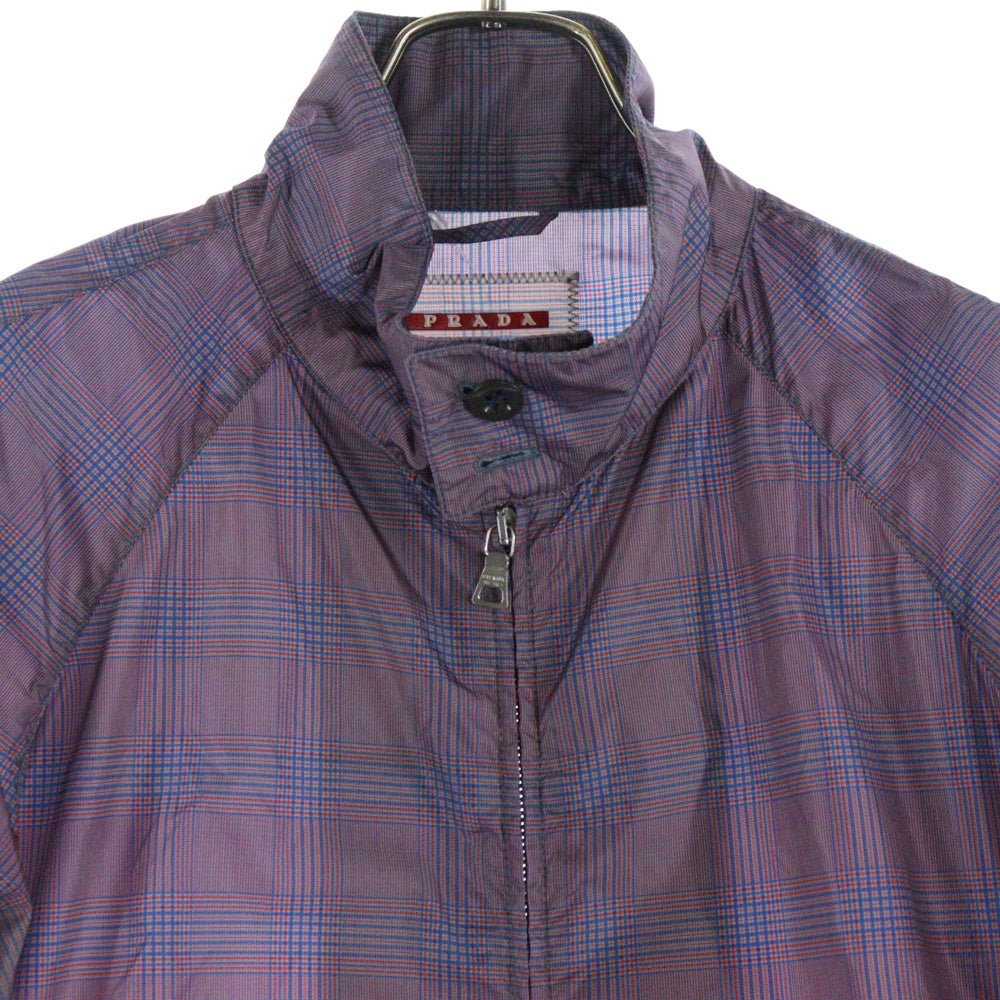 PRADA SPORT(プラダ スポーツ) Zip Up Nylon Jacket ジップアップナイロンジャケット SGA194 レッド/ネイビー