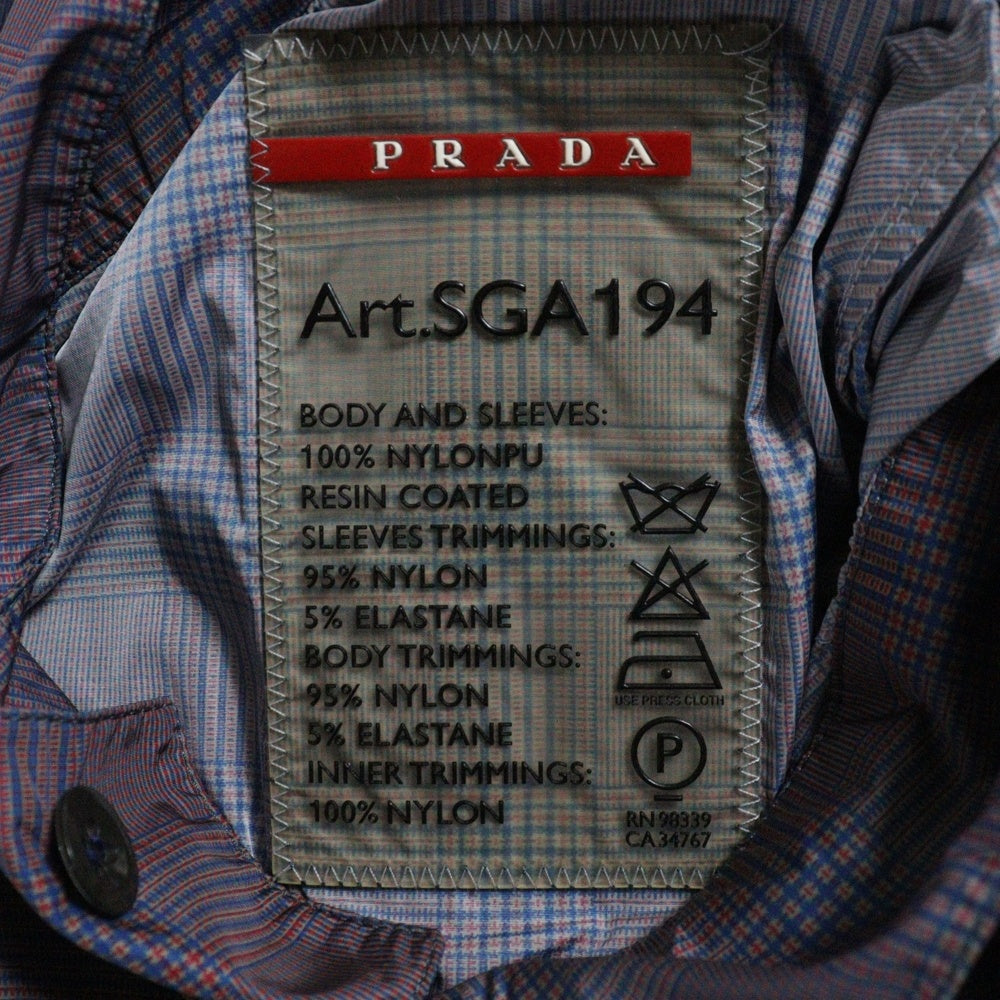 PRADA SPORT(プラダ スポーツ) Zip Up Nylon Jacket ジップアップナイロンジャケット SGA194 レッド/ネイビー