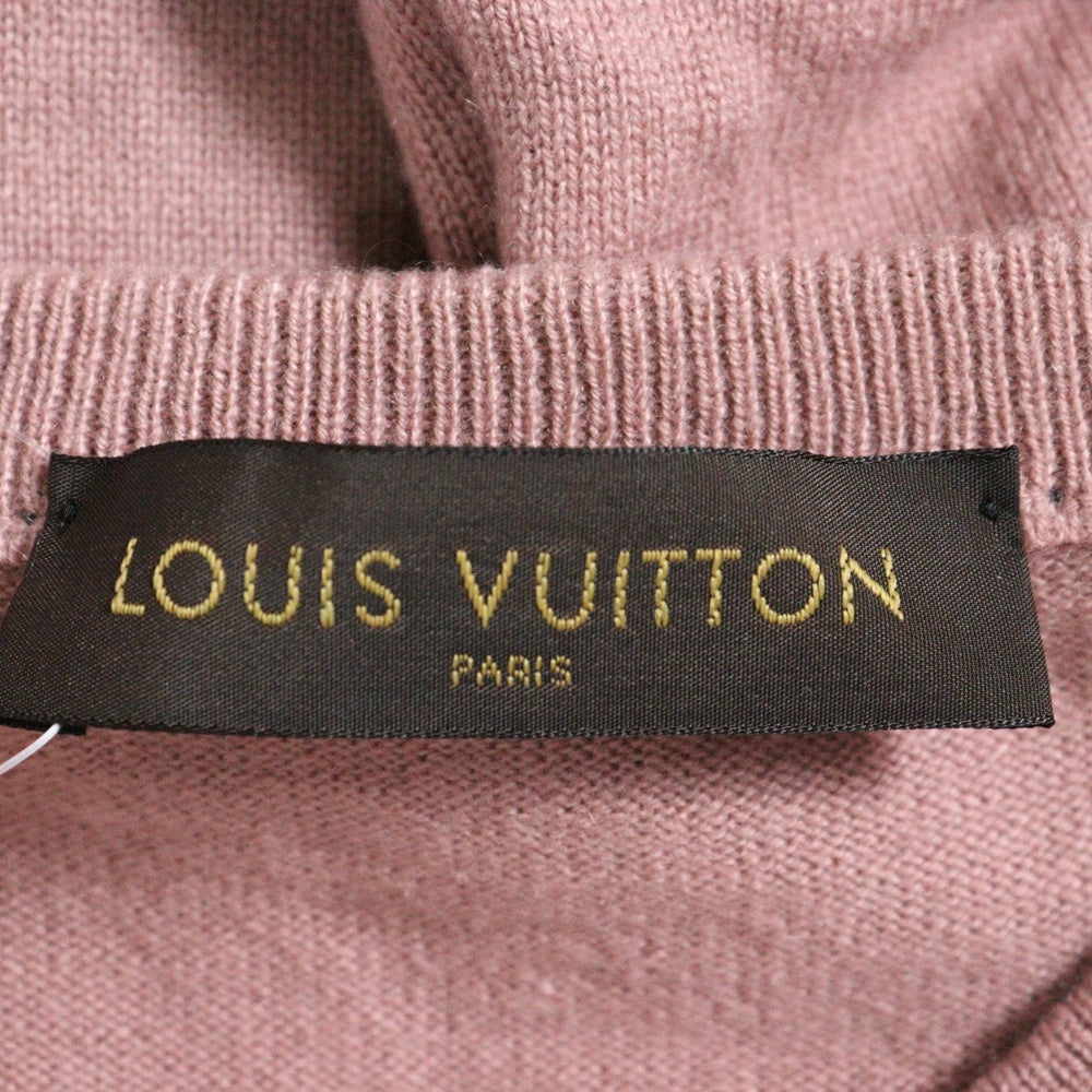 LOUIS VUITTON(ルイヴィトン) Crew Neck Knit Sweater クルーネックニットセーター 長袖ニットセーター RM151Q ピンク