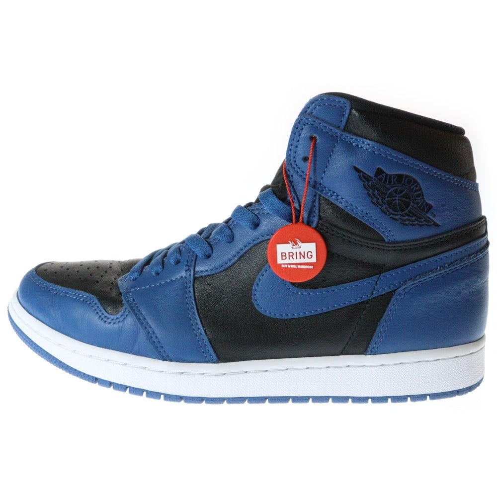 NIKE(ナイキ) AIR JORDAN 1 RETRO HIGH OG 555088-404 エアジョーダン1 レトロ ダークマリーナブルー ハイカットスニーカー US10/28cm ブラック/ブルー
