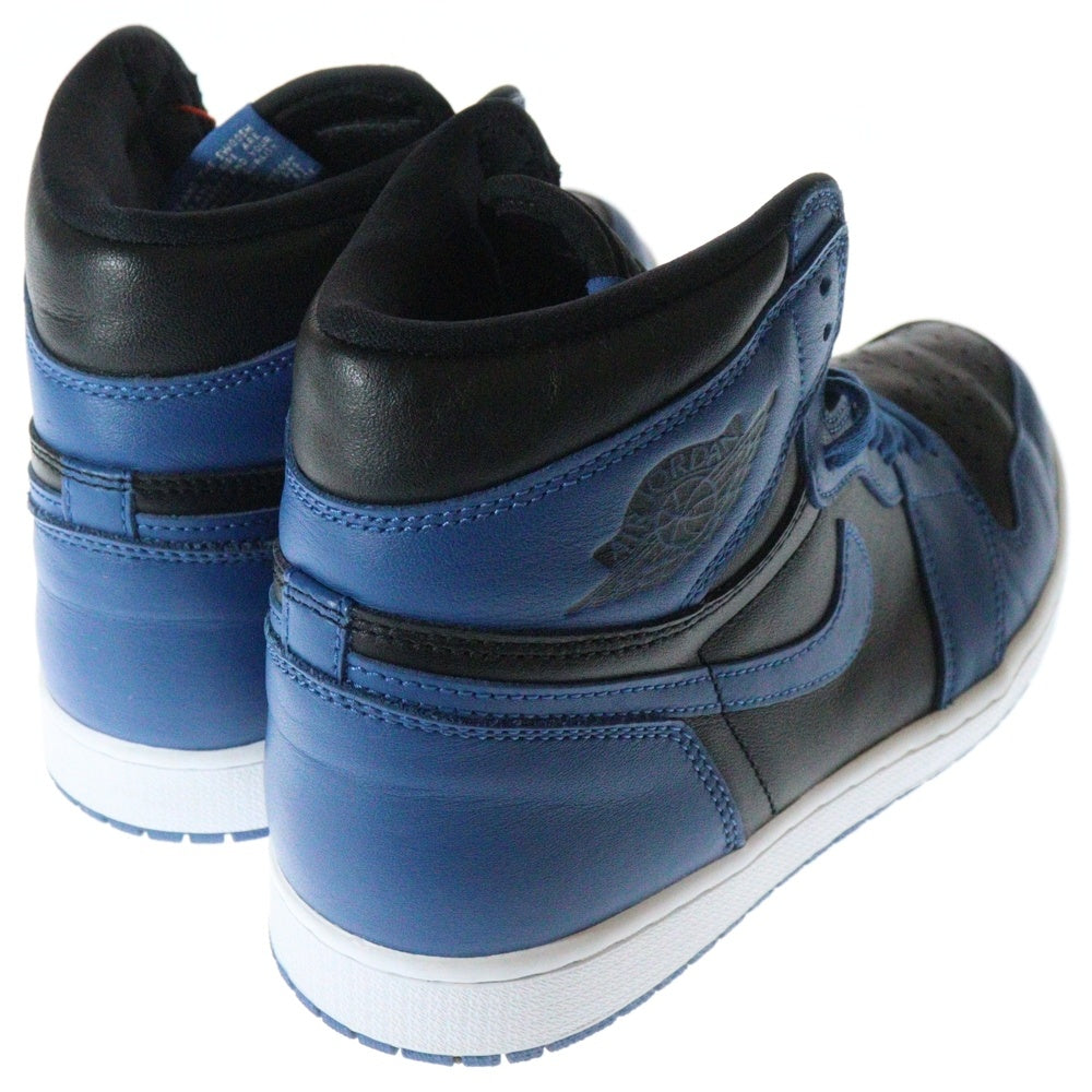 NIKE(ナイキ) AIR JORDAN 1 RETRO HIGH OG 555088-404 エアジョーダン1 レトロ ダークマリーナブルー ハイカットスニーカー US10/28cm ブラック/ブルー