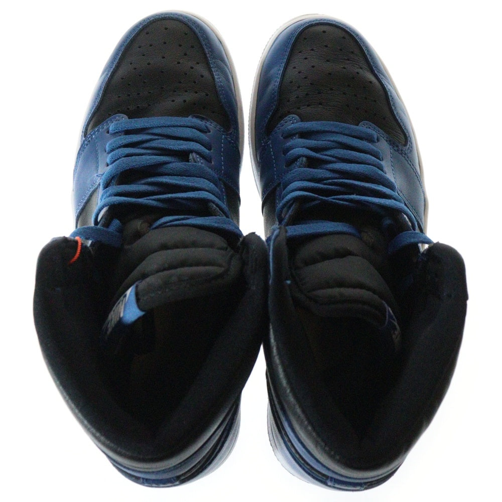 NIKE(ナイキ) AIR JORDAN 1 RETRO HIGH OG 555088-404 エアジョーダン1 レトロ ダークマリーナブルー ハイカットスニーカー US10/28cm ブラック/ブルー