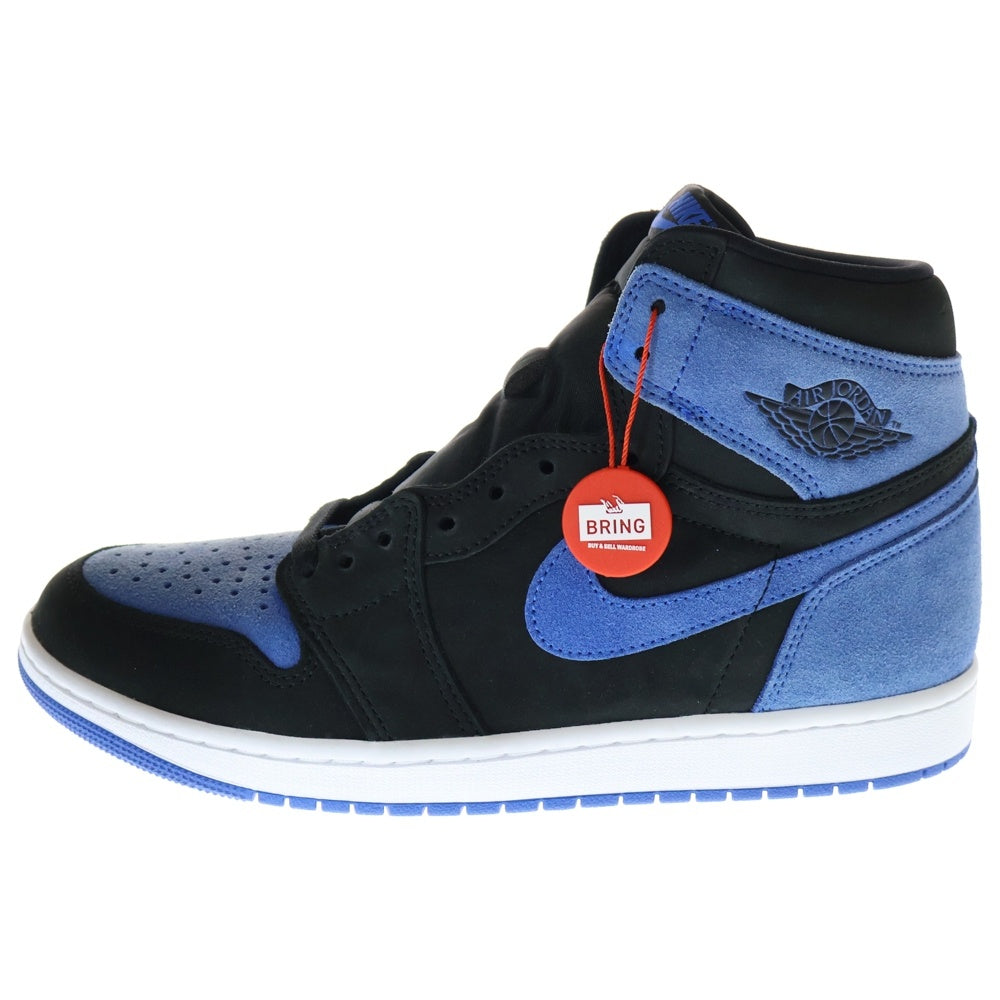 NIKE(ナイキ) AIR JORDAN 1 RETRO HIGH OG ROYAL REIMAGINED DZ5485-042 エアジョーダン1 レトロ ロイヤル リイマジンド ハイカットスニーカー ブラック/ブルー US10/28cm