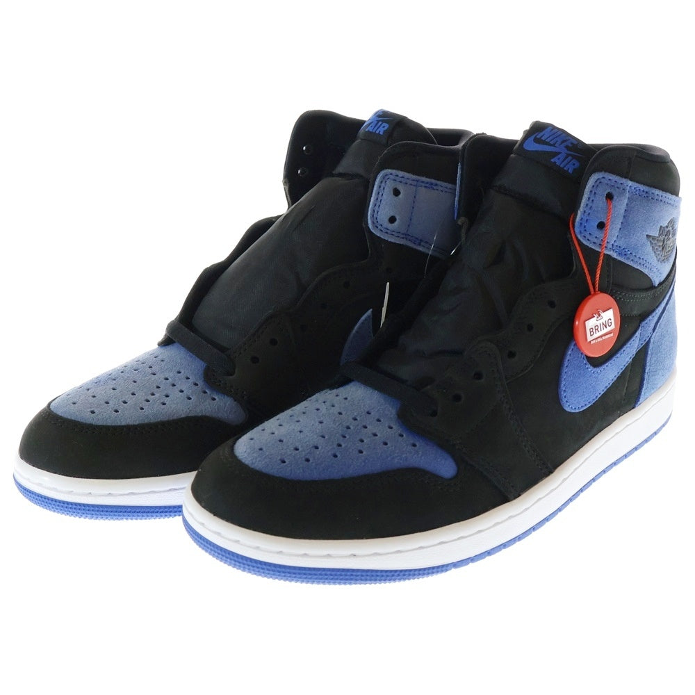 NIKE(ナイキ) AIR JORDAN 1 RETRO HIGH OG ROYAL REIMAGINED DZ5485-042 エアジョーダン1 レトロ ロイヤル リイマジンド ハイカットスニーカー ブラック/ブルー US10/28cm