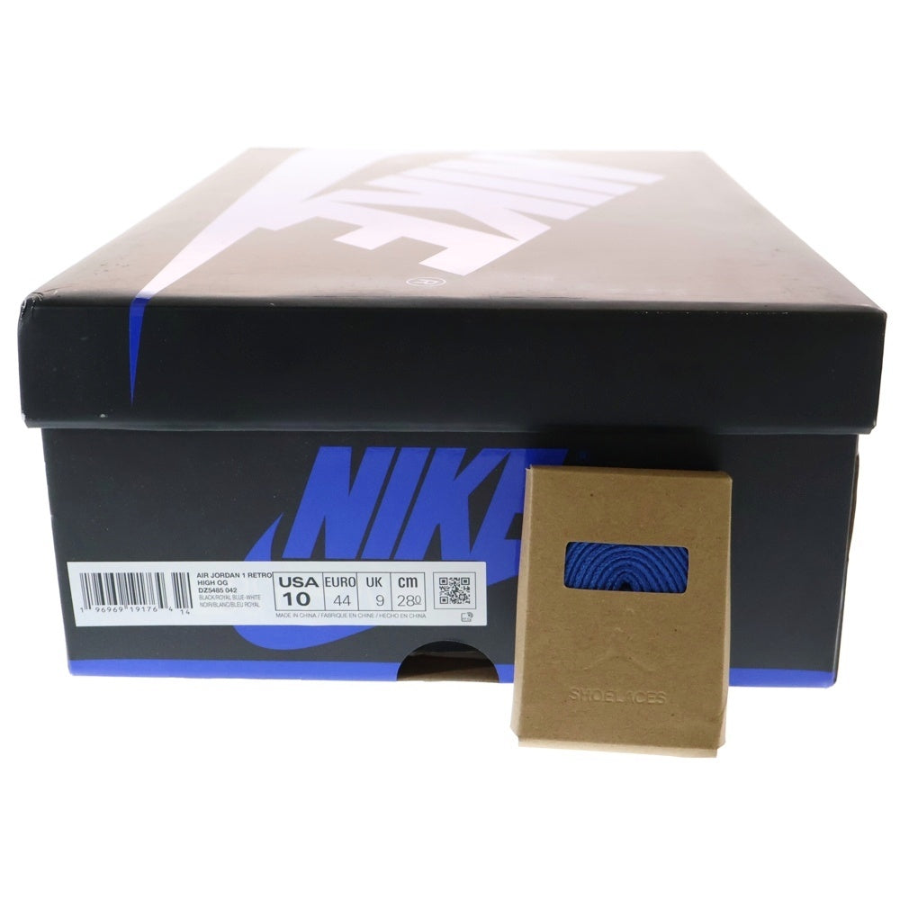 NIKE(ナイキ) AIR JORDAN 1 RETRO HIGH OG ROYAL REIMAGINED DZ5485-042 エアジョーダン1 レトロ ロイヤル リイマジンド ハイカットスニーカー ブラック/ブルー US10/28cm