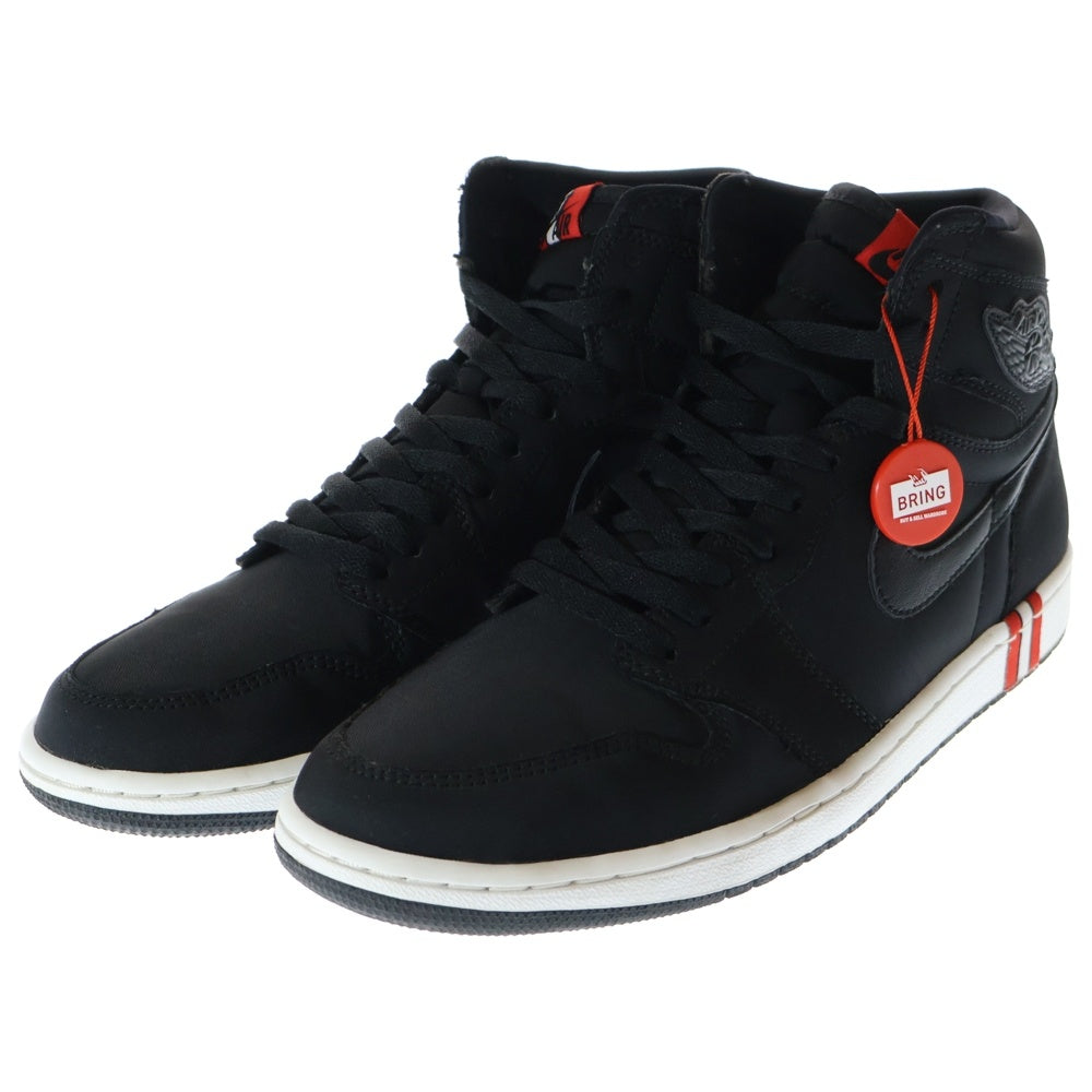 NIKE(ナイキ) AIR JORDAN 1 HIGH PSG エアジョーダン1 パリサンジェルマン ハイカットスニーカー US10/28cm ブラック