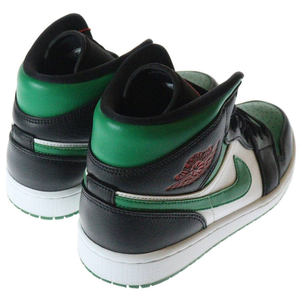 NIKE(ナイキ) AIR JORDAN 1 MID PINE GREEN エアジョーダン1 ミッドパイングリーン US8.5/26.5cm ミッドカットスニーカー 554724-067 グリーン