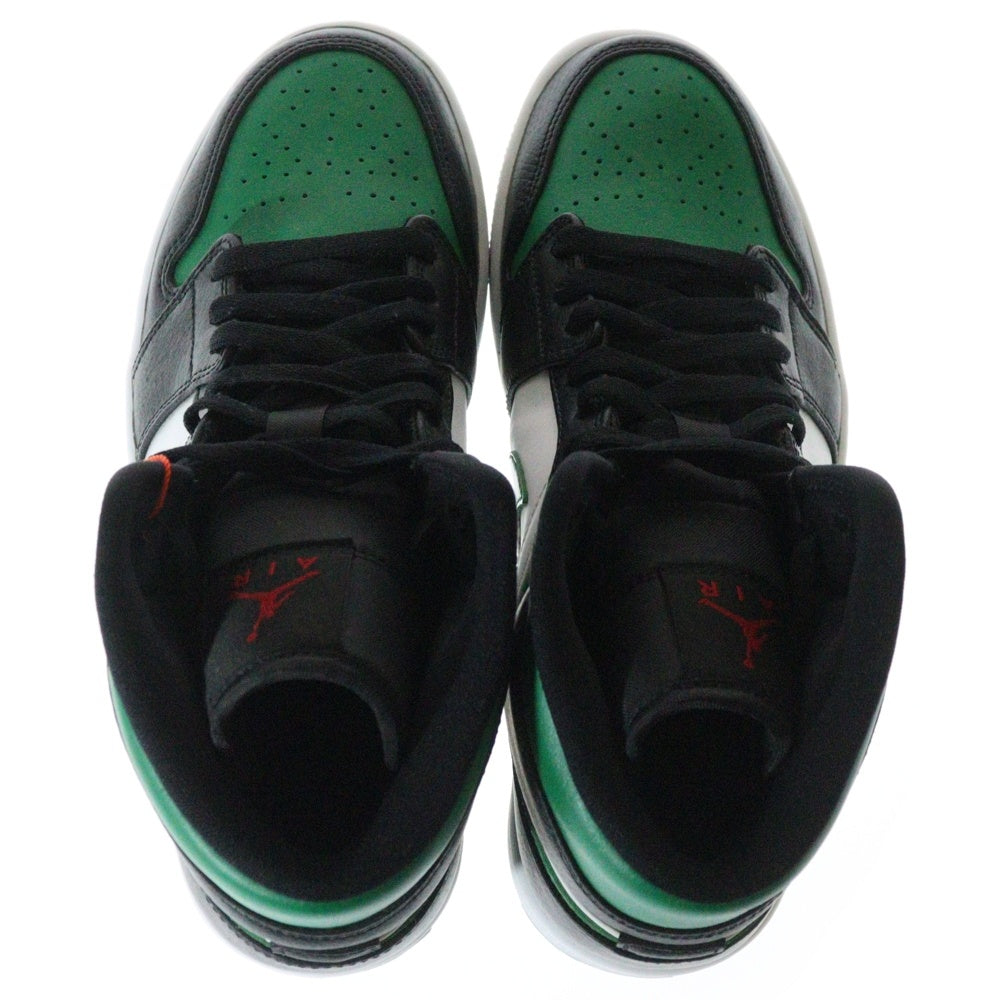NIKE(ナイキ) AIR JORDAN 1 MID PINE GREEN エアジョーダン1 ミッドパイングリーン US8.5/26.5cm ミッドカットスニーカー 554724-067 グリーン