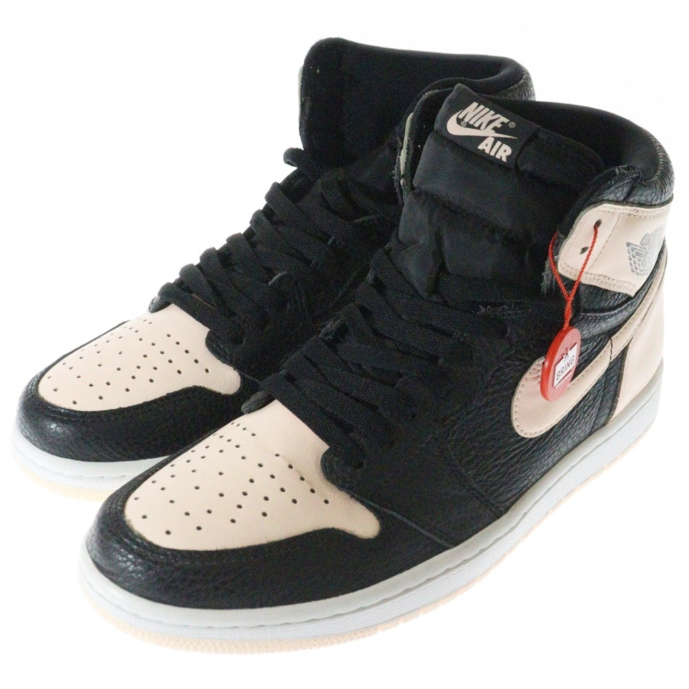NIKE(ナイキ) AIR JORDAN 1 RETRO HIGH CRIMSON TINT エアジョーダン1 レトロ ハイカットスニーカー クリムゾンティント US10/28cm 555088-081 ブラック/ピンク
