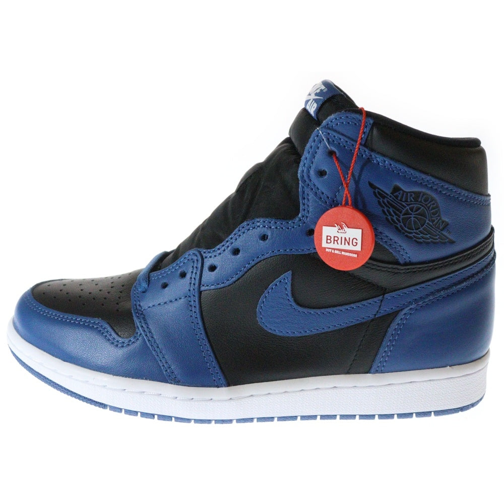 NIKE(ナイキ) AIR JORDAN 1 RETRO HIGH OG DARK MARINA BLUE エアジョーダン1 レトロ ダークマリーナブルー ハイカットスニーカー US9/27cm 555088-404 ブラック/ブルー