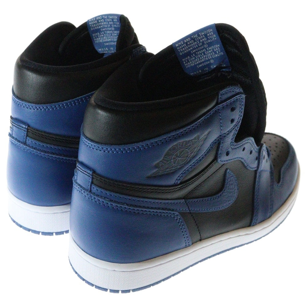NIKE(ナイキ) AIR JORDAN 1 RETRO HIGH OG DARK MARINA BLUE エアジョーダン1 レトロ ダークマリーナブルー ハイカットスニーカー US9/27cm 555088-404 ブラック/ブルー
