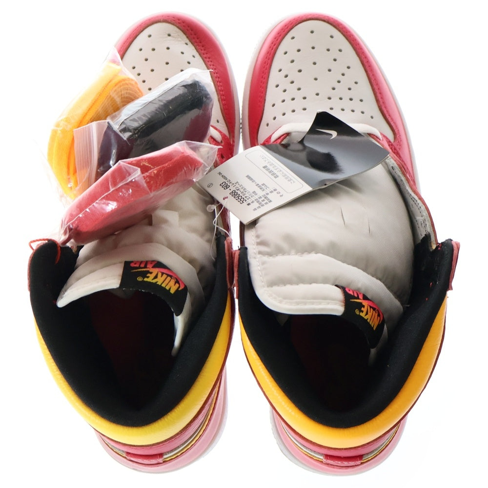 NIKE(ナイキ) AIR JORDAN 1 RETRO HIGH OG LIGHT FUSION RED エアジョーダン1 ライトフュージョン ハイカットスニーカー US8.5/26.5cm 555088-603 ピンク/ホワイト