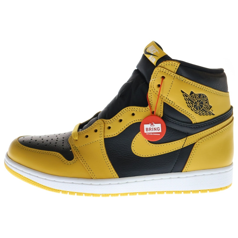 NIKE(ナイキ) AIR JORDAN1 RETRO HIGH OG POLLEN エアジョーダン 1 レトロ パラン ハイカットスニーカー US10/28.0cm 555088-701 ブラック/イエロー
