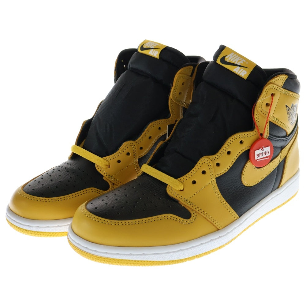 NIKE(ナイキ) AIR JORDAN1 RETRO HIGH OG POLLEN エアジョーダン 1 レトロ パラン ハイカットスニーカー US10/28.0cm 555088-701 ブラック/イエロー