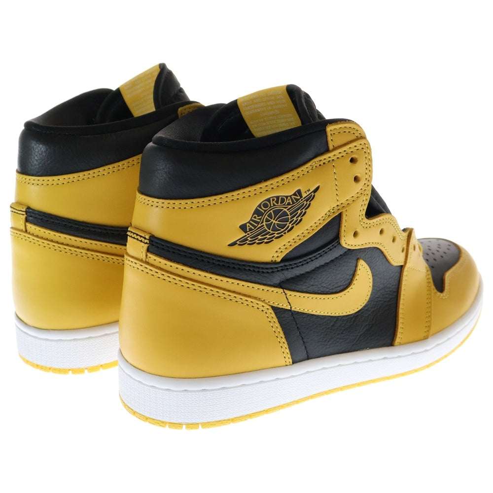 NIKE(ナイキ) AIR JORDAN1 RETRO HIGH OG POLLEN エアジョーダン 1 レトロ パラン ハイカットスニーカー US10/28.0cm 555088-701 ブラック/イエロー