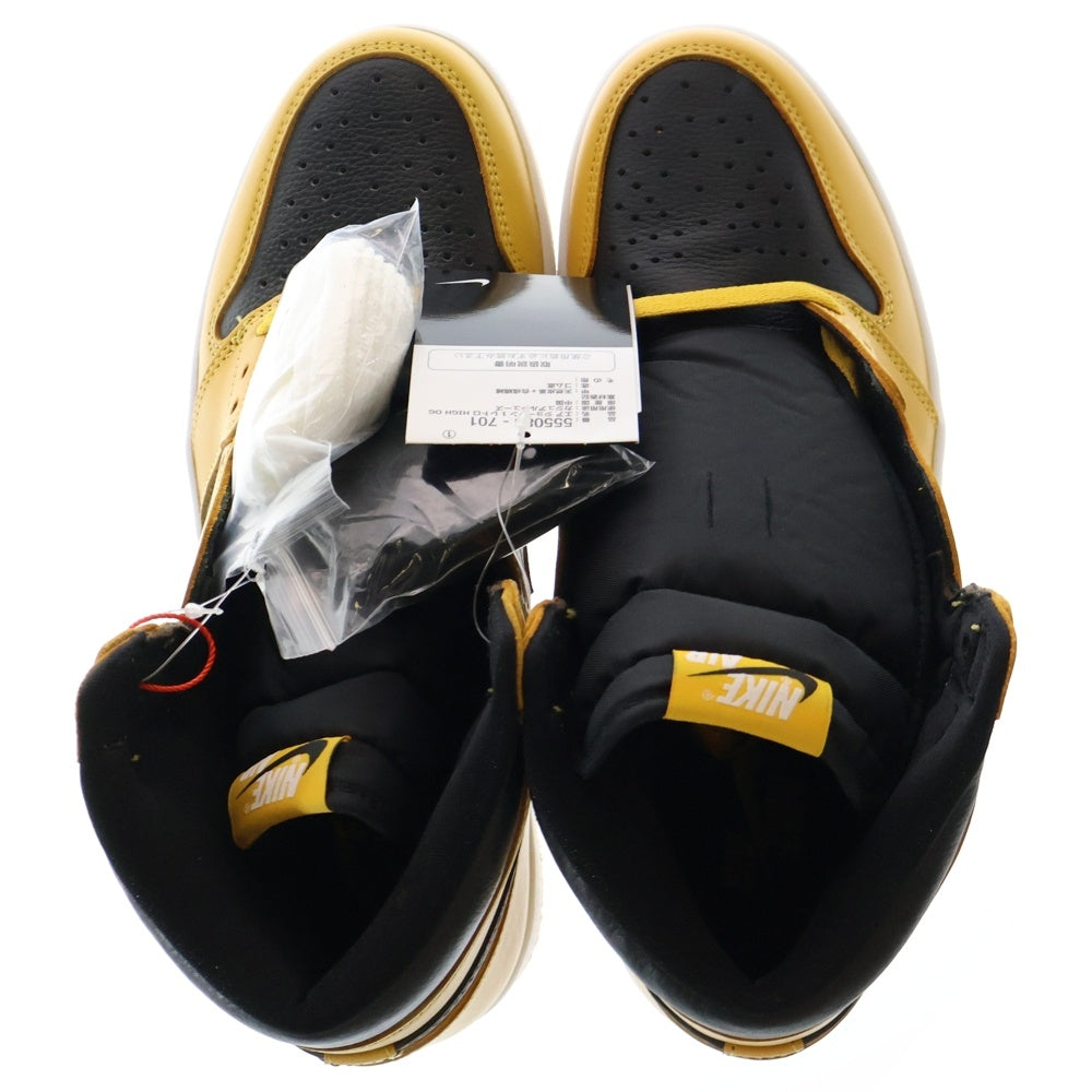 NIKE(ナイキ) AIR JORDAN1 RETRO HIGH OG POLLEN エアジョーダン 1 レトロ パラン ハイカットスニーカー US10/28.0cm 555088-701 ブラック/イエロー