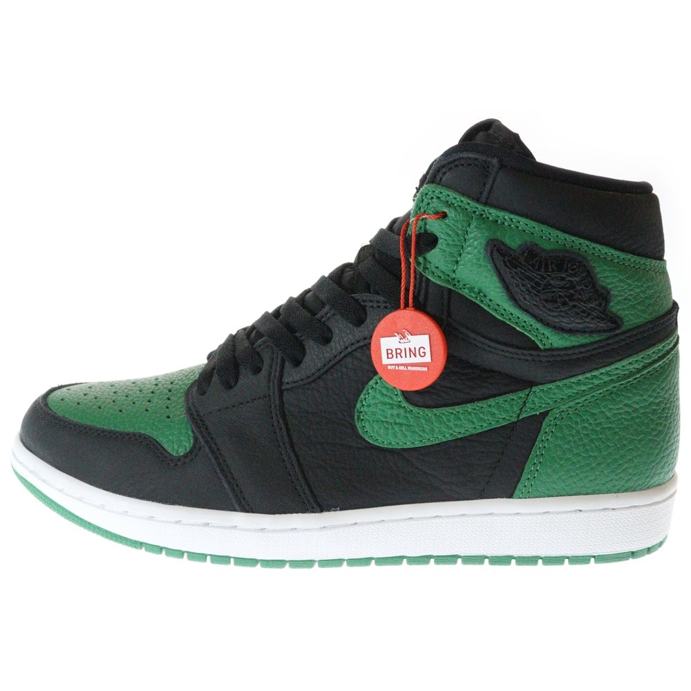 NIKE(ナイキ) AIR JORDAN 1 RETRO HIGH OG PINE GREEN エアジョーダン1 レトロ パイングリーン ハイカットスニーカー US10/28cm 555088-030 ブラック/グリーン