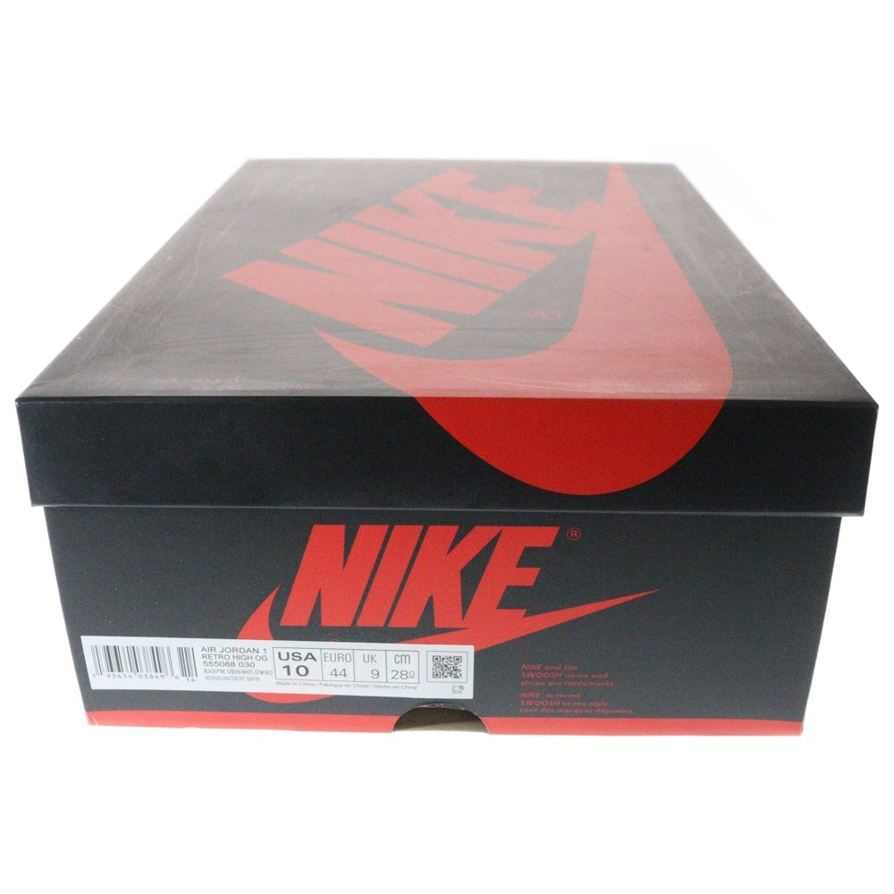 NIKE(ナイキ) AIR JORDAN 1 RETRO HIGH OG PINE GREEN エアジョーダン1 レトロ パイングリーン ハイカットスニーカー US10/28cm 555088-030 ブラック/グリーン