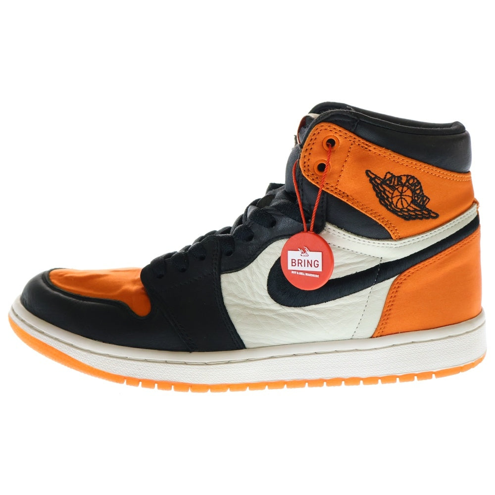 NIKE(ナイキ) WMNS AIR JORDAN 1 RE HI OG SL SATIN SHATTERED BACKBOARD ウィメンズ エアジョーダン1 レトロ ハイカットスニーカー US9/27cm AV3725-010