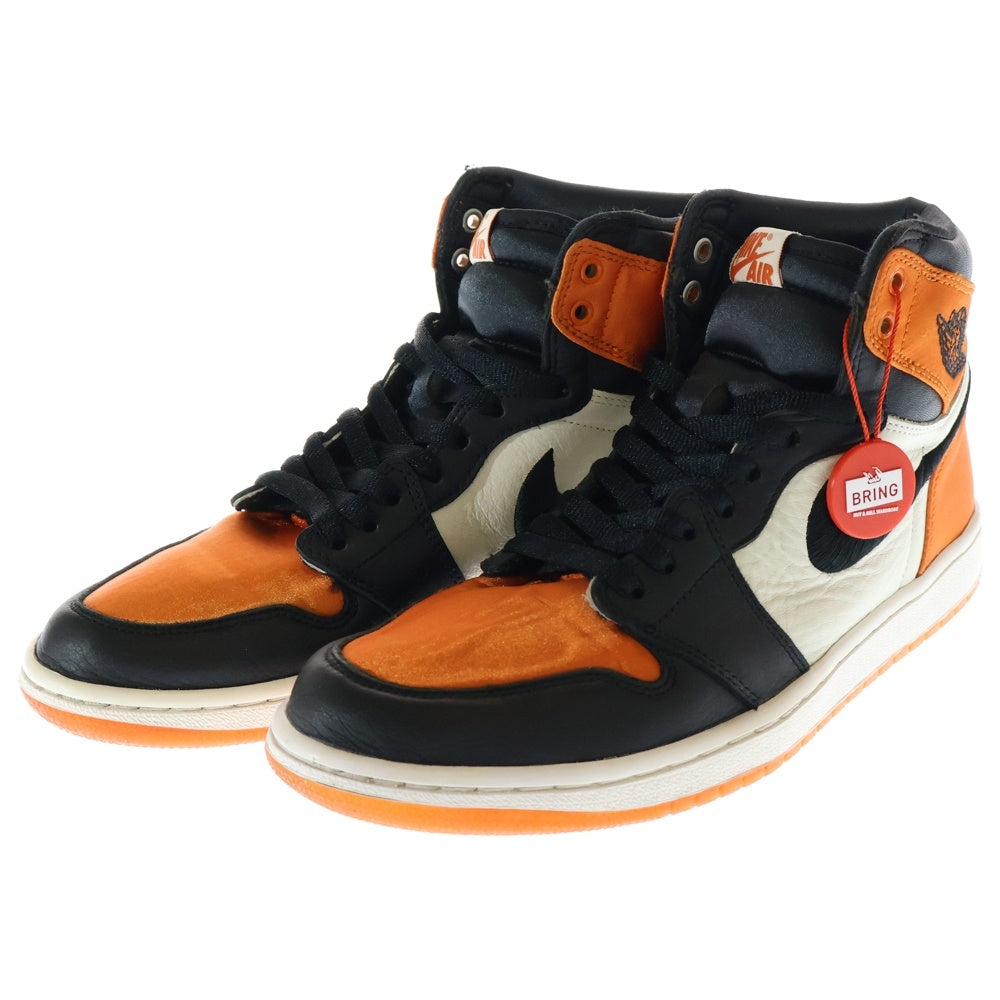NIKE(ナイキ) WMNS AIR JORDAN 1 RE HI OG SL SATIN SHATTERED BACKBOARD ウィメンズ エアジョーダン1 レトロ ハイカットスニーカー US9/27cm AV3725-010