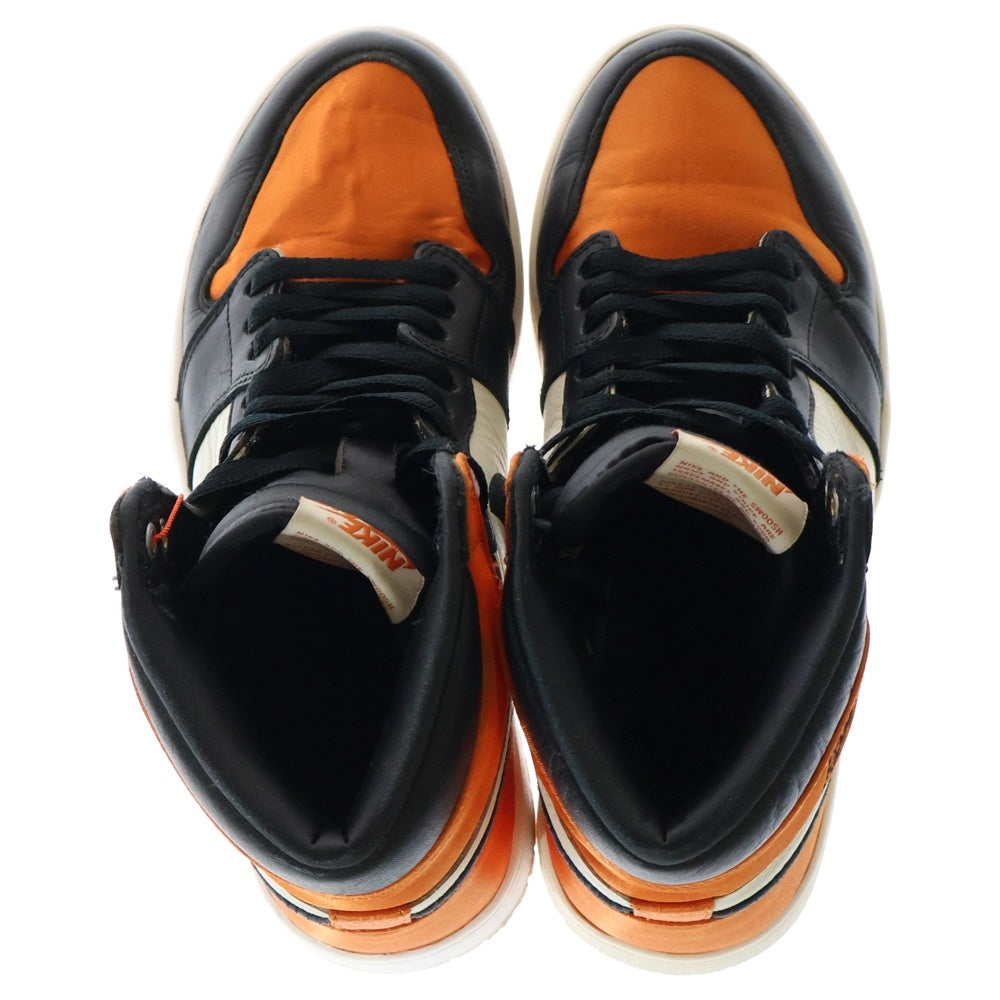 NIKE(ナイキ) WMNS AIR JORDAN 1 RE HI OG SL SATIN SHATTERED BACKBOARD ウィメンズ エアジョーダン1 レトロ ハイカットスニーカー US9/27cm AV3725-010