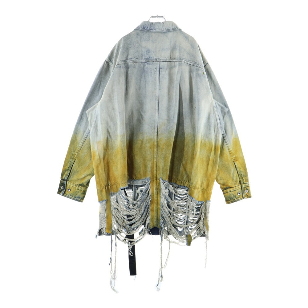 DRKSHDW(ダークシャドウ) SPHINX JUMBO WORKER JKT ダメージ加工 オーバーサイズデニムジャケット Gジャン インディゴ DU01D1752 DKYDFR
