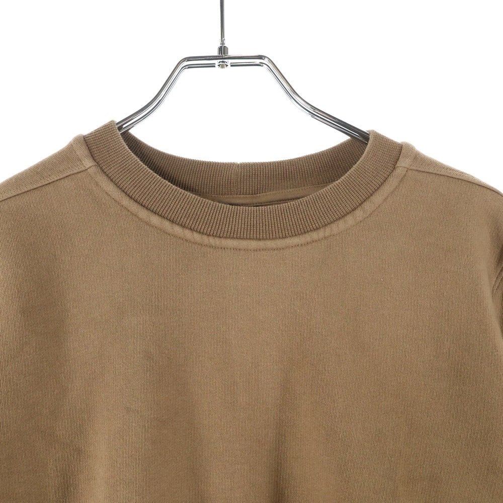 DRKSHDW(ダークシャドウ) CROPPED SWEAT クルーネックスウェットトレーナー ブラウン DS01D1249-F