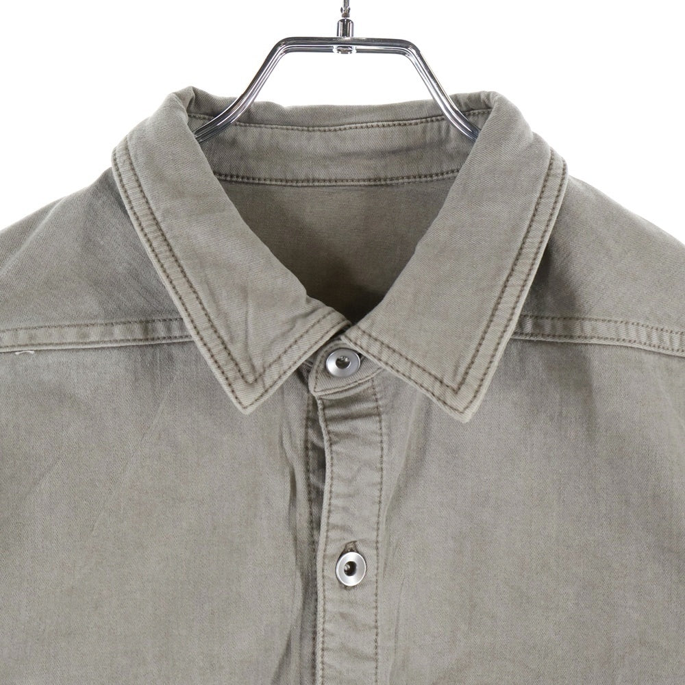 DRKSHDW(ダークシャドウ) CAPE SLEEVE CROPPED OUTERSHIRT クロップド コーティングデニムジャケット ベージュ DS01D1702-SCF