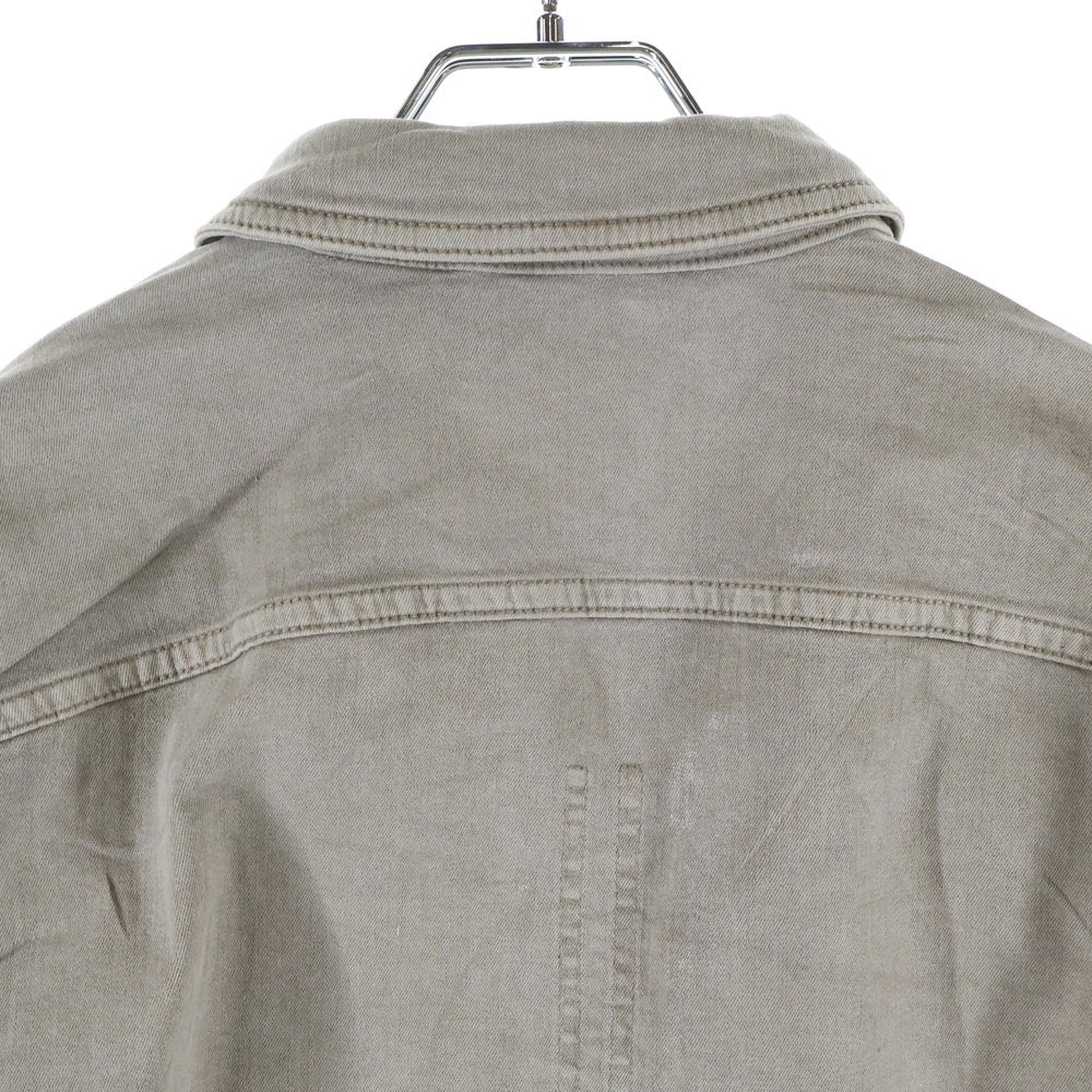 DRKSHDW(ダークシャドウ) CAPE SLEEVE CROPPED OUTERSHIRT クロップド コーティングデニムジャケット ベージュ DS01D1702-SCF