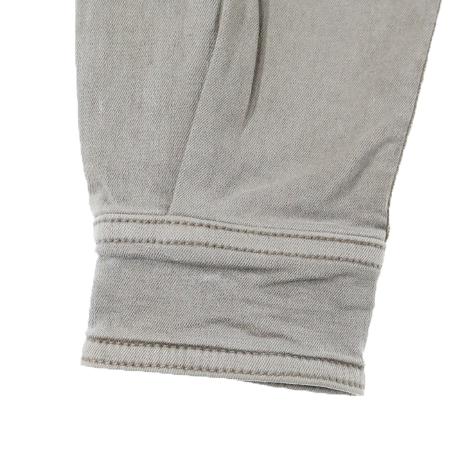 DRKSHDW(ダークシャドウ) CAPE SLEEVE CROPPED OUTERSHIRT クロップド コーティングデニムジャケット ベージュ DS01D1702-SCF