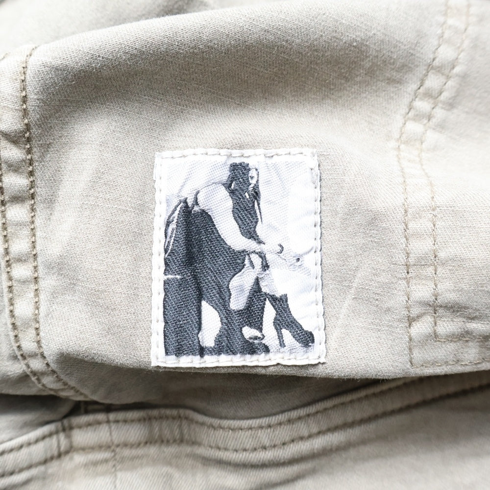 DRKSHDW(ダークシャドウ) CAPE SLEEVE CROPPED OUTERSHIRT クロップド コーティングデニムジャケット ベージュ DS01D1702-SCF